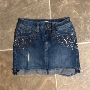 Justice jean skirt